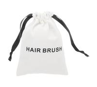 OFFIGAM Pochette de Voyage pour Sèche-Cheveux et Brosse à Cheveux Paquet à Cordon en Toile Blanche Fermeture Rapide pour Usage Quotidien