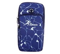 OFFIGAM Pochette Extérieure Étanche pour Téléphone à Brassard en Tissu Oxford Confortable, pour Sport et Course, Compartiments Séparés et Double Fermeture Adhésive