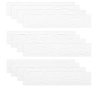 OFFIGAM Pochoirs Légères et Polyvalentes pour Sourcils Autocollants Blancs en Papier, 12 Feuilles pour Maquillage et Tatouage des Sourcils