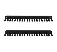 OFFIGAM Porte-médailles Support Polyvalent Noir 20 Crochets Mural Lot de 2 Pièces Facile à Installer pour Afficher Médailles de Course et Gymnastique