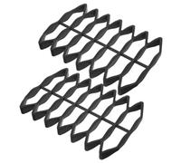 OFFIGAM Protection Étanche en Silicone Noir pour Boîte aux Lettres, Doublure de Grille Carrée 2 Pièces Barrière L'humidité, pour Boîtes aux Lettres D'appartement