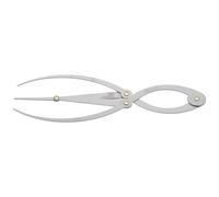 OFFIGAM Règle de Mesure Courbée pour Sourcils en Acier Inoxydable Argenté, Outil Simple pour Détecter la Position des Sourcils et Éviter L'asymétrie, Accessoire Maquillage Femme