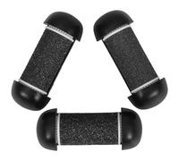 OFFIGAM Rouleaux de Rechange pour Râpe Pied 3pcs en Abs Grain Abrasif pour Exfoliation Douce et Pieds Lisses, pour Soin Pédicure à Domicile
