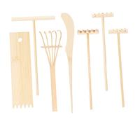 OFFIGAM Set de Mini Râteaux Décoratifs pour Table Outils Artisanaux de Jardin Zen Râteaux Miniatures pour et DIY Accessoires Créatifs pour Bureau et Décoration Intérieure