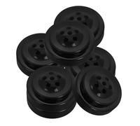 OFFIGAM Support de Drapeau Miniature Portable et Facile à Transporter en Plastique Noir 8pcs Design Simple et Élégant pour Bureau ou Salle de Conférence