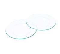 OFFIGAM Support D'huile Essentielle en Verre 2pcs pour Brûleur, Chauffe-Cire Multi-Fonctionnel et Plat Chaud Lisse, pour Diffuseur D'aromathérapie la Maison