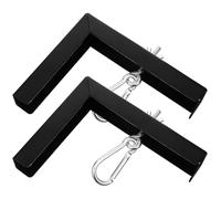 OFFIGAM Support Mural en L Longueur Réglable Jusqu'à 6 Pouces avec Lot de 2 Pièces, Support Stable pour Écran de Projecteur Noir pour Maison et Bureau