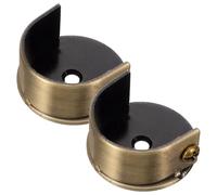 OFFIGAM Supports Muraux 28mm Lot de 2 en Alliage Facile à Installer, Design Élégant pour Tringle à Rideaux pour Salle de Bain et Buanderie