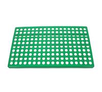 OFFIGAM Tapis de Cage en Plastique Noir pour Lapins Trous Circulaires de 1,6cm, Facile à Nettoyer et Protège Griffes des Lapins Leur Cage