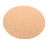 OFFIGAM Tapis de Platine Vinyle en Liège Naturel Épais Feutrine sans Rainure, Diamètre 297 MM Convient pour Platines Vinyles et Support Sonore Disque