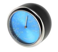 OFFIGAM Thermomètre de Voiture Affichage LED Lumineux et Horloge Électronique, Mini Taille en Abs et Fer, pour Conduite Nocturne et Intérieur de Voiture Bleu