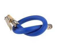 OFFIGAM Tuyau de Gonflage Bleu 12,5 Mm pour Compresseur D'air - Accessoire Rallonge pour Voiture, Moto et Vélo - Tube Flexible en Caoutchouc Robuste pour Gonflage Précis des Pneus