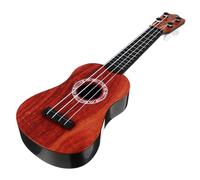 OFFIGAM Ukulélé Plastique Garçon Fille Imitation Bois Rose avec Cordes de Rechange Médiator et Guide Débutant Instrument Musical pour Garçons et Filles Dès Ans