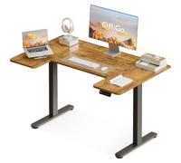 OffiGo Bureau Assis Debout avec Mémoire, 120×70 cm, Marron