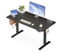 OffiGo Bureau Assis Debout électrique, 120cm Bureau Electrique, Ergonomiqu Table avec 3 Fonction Mémoire, Standing Desk pour la Chambre et Le Travail, Noir
