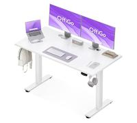 OffiGo Bureau Assis Debout électrique, 140cm Bureau Electrique, Blanc