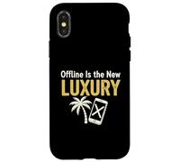 Offline est Une Nouvelle Tenue de Vacances Minimaliste de Luxe numérique détox Coque pour iPhone X/XS