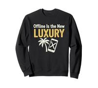 Offline est Une Nouvelle Tenue de Vacances Minimaliste de Luxe numérique détox Sweatshirt