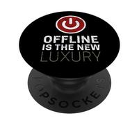 Offline is The New Luxury Dire Le Design Vintage Froid PopSockets PopGrip Adhésif