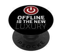 Offline is The New Luxury Dire Le Design Vintage Froid PopSockets PopGrip Adhésif