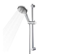 OFFO Barre de Douche,Barre Douche 60 cm,Ensemble de Douche avec Pomme de Douche,Kit Douche avec Pomme de Douche et Douchette à Main avec 6 Types de Jets et Flexible de 1.6 m,Chromé