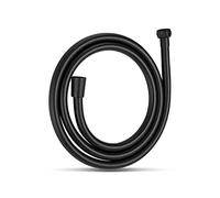 OFFO Flexible de Douche 1.2m, PVC Tuyau Douche, Noir Mat | Tuyau de Douche Haute Pression de Remplacement, Flexible Douche Universel pour Robinetterie Salle de Bain