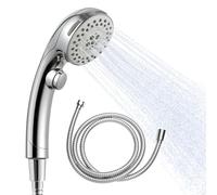 OFFO Pommeau de Douche avec Tuyau 1,6m et Fonction Pause, Chrome