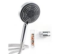 OFFO Pommeau de Douche avec Tuyau 1,6m et Support Anti Calcaire
