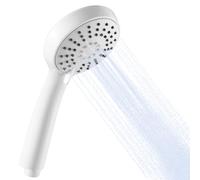 OFFO Pommeau de Douche, Pomme de Douche à Main à 3 Modes, Pomme Douche Ronde, Pommeau de Douche Economie deau, Douchette pour Salle de Bain, Blanc