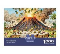 Offrande volcanique des îles du Pacifique Puzzle en Bois Imperméable DIY Puzzles De 1000 Pièces pour Adultes Coloré De Décoration pour La Maison