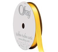 Offray Berwick 069639 Ruban de Satin Simple Face de 0,9 cm de Large, Jaune Citron, 6 m
