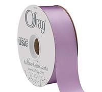 Offray Berwick 566985 Ruban de satin double face de 3,8 cm de large, violet iris, 45,2 m