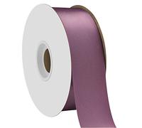 offray- Ruban de Satin pour travaux manuels d'une seule face, Rouge Intenso, Moulinet de 45,7 m de 3,8 cm de large 1-1/2 Inch x 50 Yard améthyste