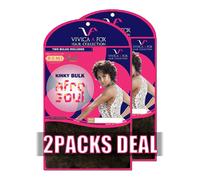 [OFFRE 2 PACKS] VIVICA A FOX 100 % CHEVEUX HUMAINS REMI AFRO SOUL KINKY BULK 16"""""""" - HKBK16-V (M4/30)