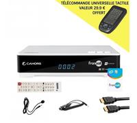 OFFRE: CAHORS RÉCEPTEUR SATELLITE HD + CARTE FRANSAT + CÂBLE HDMI + CÂBLE 12V + DÉPORT IR + TÉLÉCOMMANDE UNIVERSELLE TACTILE REDLINE