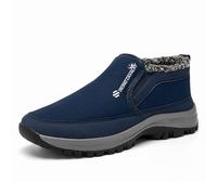 Offre Casual Hiver Chaud Flanelle Hommes Chaussures en Flanelle Antidérapant Chaussures 45 Offre, bleu, 46 EU