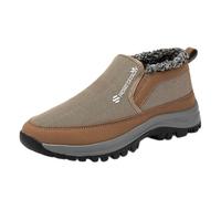 Offre Casual Hiver Chaud Flanelle Hommes Chaussures en Flanelle Antidérapant Chaussures 45 Offre, marron, 47 EU