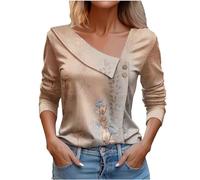 Offre de Été Chemisier Femme Multicolore Blouse Esthetique Femme Petit Haut Femme Été Tee Shirt Femme en Soie Tunique Femme pour Les Fetes Top Manche Longue Femme Skims Offre de Mes Commande