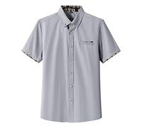 Offre De Printemps Chemise Homme Ete Leger Chic pour Manches Courtes Noir Et Blanche Hawaienne Coton Chemisette Lin en Blanc Champetre Demi Manche Maillot Corps Transparent T Shirt Running