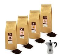 Offre Découverte Café Moulu Aromatisé pour Cafetière Italienne - 4 x 125g