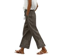 Offre Du Jour Pantalon Femme Lin Blanc Leggings Fleurs Costume Tissu Africain Sarouel Noir Confortable Pour Voyager Fluide Été De Travail Legging Polaire Marron Habille