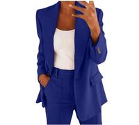 Offre du Jour Revers Costume Ensemble Bureau Affaires à Manches Longues Bouton Formel Veste Pantalon Costume Mince Ample Pantalon Veste Costume Monnaie De Ceinture