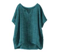 Offre du Jour Tee Shirt Femme Jaune Moutarde Chemisier Vintage Noel Chic Top Bleu Marine Long Tunique Haut Manches Courtes Beige À Paillettes Tshirt Anti UV Gris Oversize XL