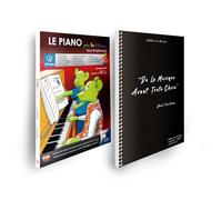 Offre DUO - LE PIANO pour les 5/8 ans + Cahier de musique Verlaine - 12 portées - 80 pages prédécoupées