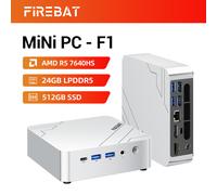 [Offre Early Bird : 429€ | 10 Premiers Seulement] FIREBAT F1 Mini PC AMD Ryzen 5 7640HS 6 cœurs 12 threads 24GB LPDDR5 512GB PCIe 4.0 SSD Radeon 760M 4K triple écran USB 4.0 HDMI 2.1 2.5G Ethernet Wi-