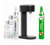 Offre économique : Ruby Appareil à gazéifier l'eau (noir) + cylindre de CO2 Pomme