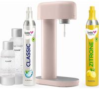 Offre économique : Ruby appareil à gazéifier (rose) + cylindre CO2 citron