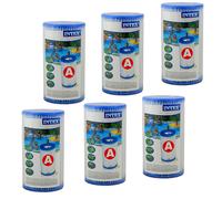 Offre Intex 6 Filtres Cartouche Mod. A 59900 29000 Pour Pompe Piscine Bestway
