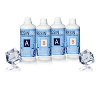 OFFRE SPE'CIALE! 2 PAQUETS DE RESINE EPOXY TRANSPARENTE gr 800 BICOMPONENTE totale 1,6 kg