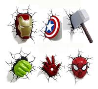 Offre Spéciale : Autocollants 3D Muraux Iron Man, Captain America, Décorations Adorables de Dessins Animés, Autocollants Imperméables pour Scrapbooking DIY G